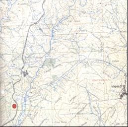 Fig 1 localização da estação de arte rupestre do cabeço da Anta. CMP folha 64 esc. 1:25.000