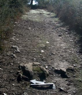 Foto 7 – Outro aspecto do troço a sul da Capela NS das Dores